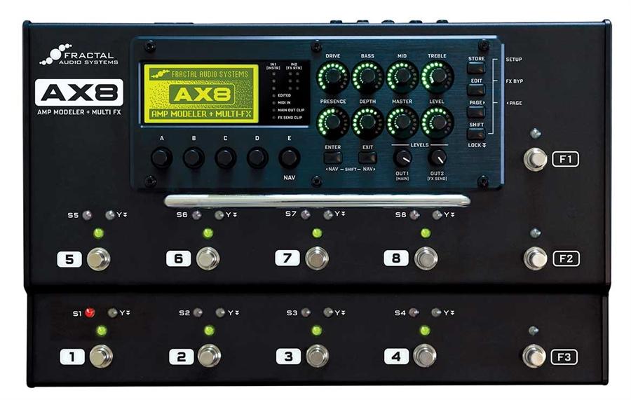 Fractal Audio AX8 Amp Modeler + Multi-Effects Pedalboard