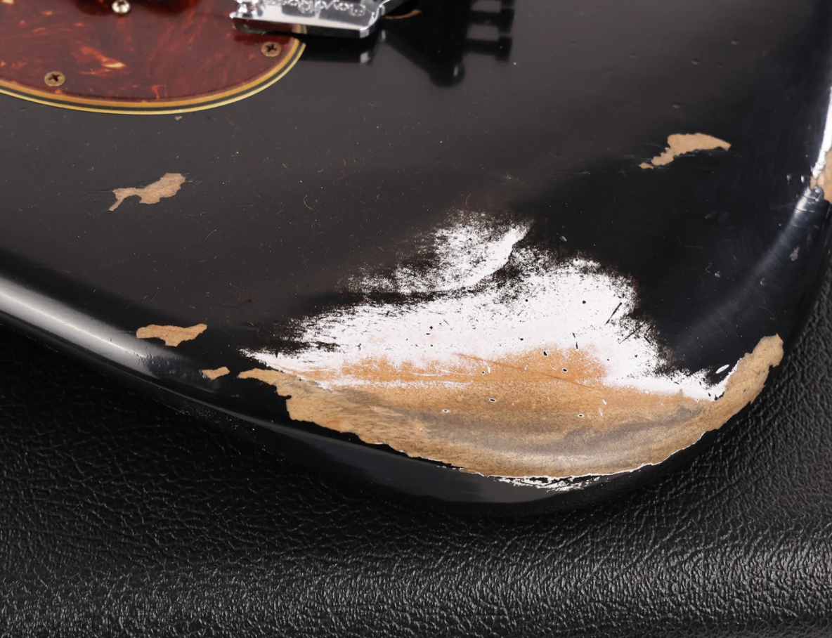 Fender Custom Shop ZF Stratocaster Heavy Relic Black Music Zoo Exclusive