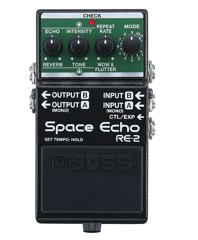 Boss RE-2 Space Echo Delay and Reverb Effects Pedal