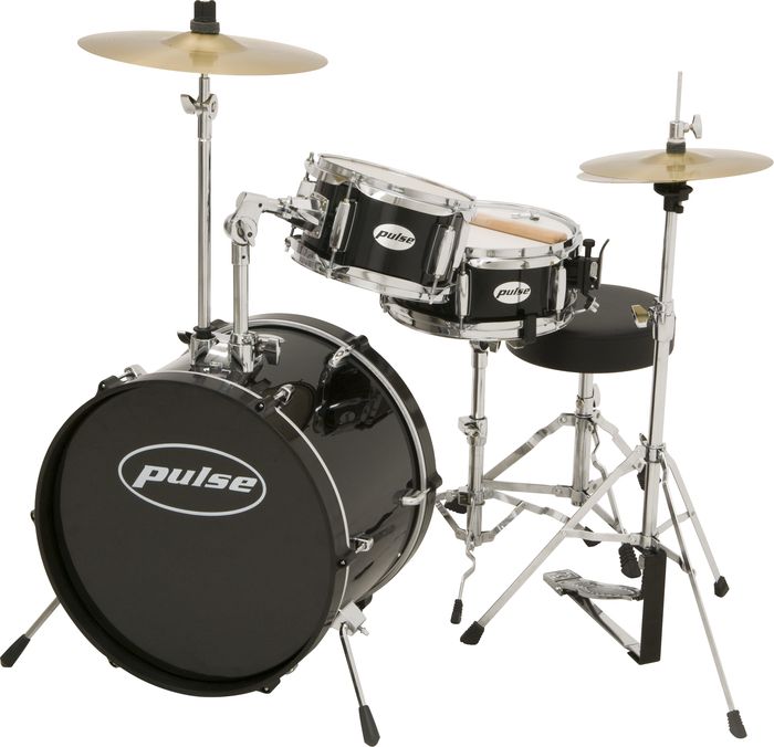 Pulse 3-Piece Deluxe Junior Drum Set
