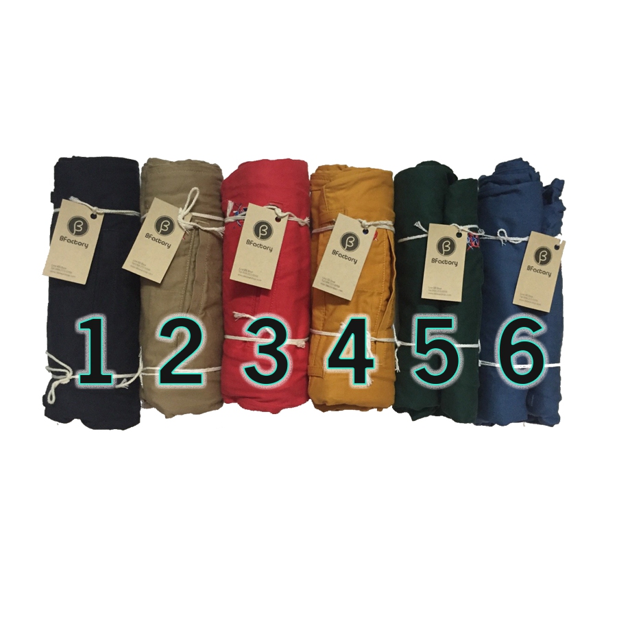 กางเกงขายาว ขากระบอก สีเหลือง 30" - 40"