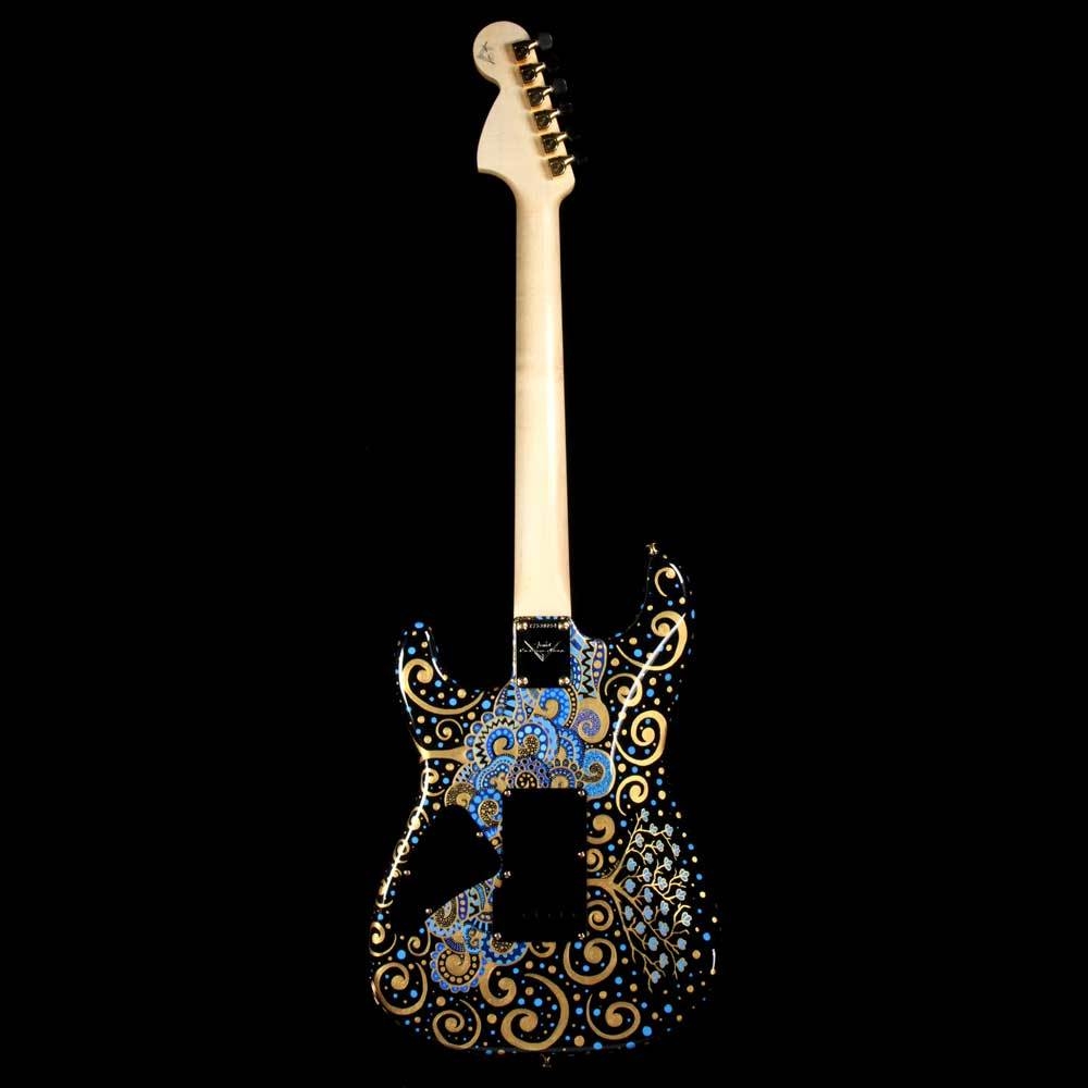 Fender Custom Shop Delta Blue Stratocaster Masterbuilt Greg Fessler with Sarah Gallenberger Artwork