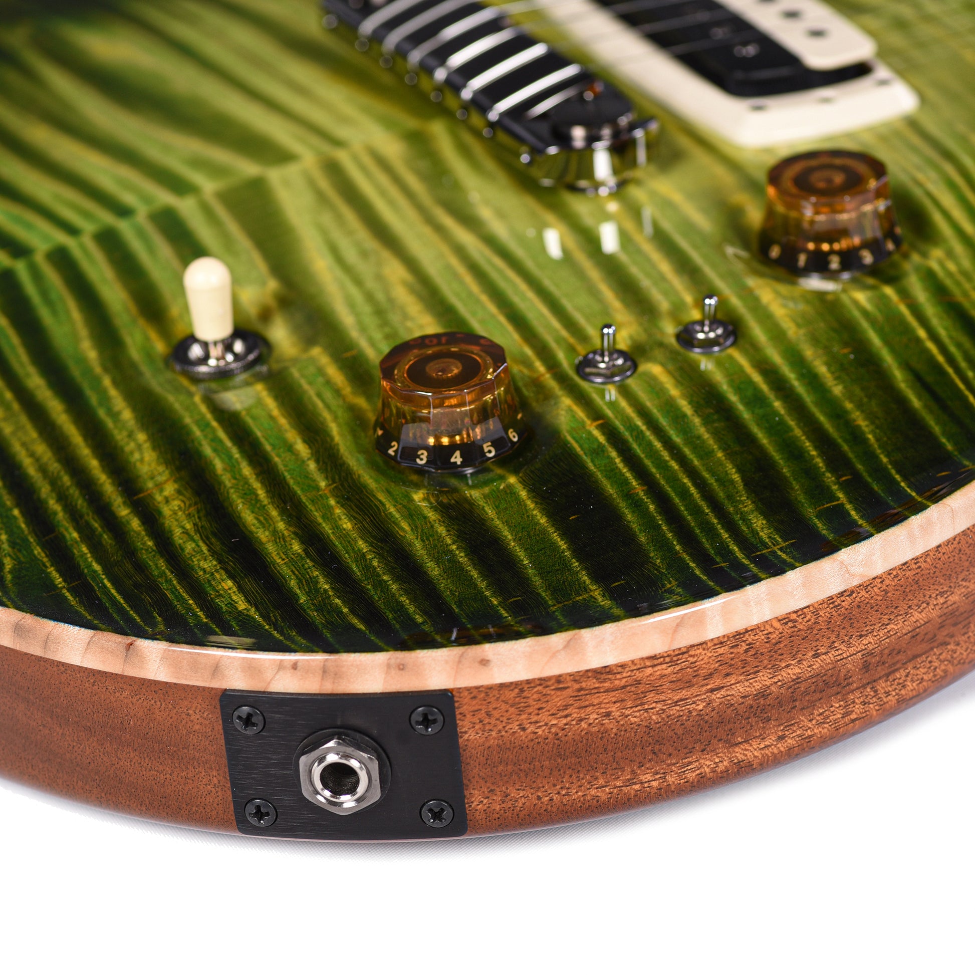 PRS Private Stock Paul's Guitar Curly Maple/African Mahogany Rainforest Glow w/Stained Neck/Fingerboard & Birds of a Feather Inlay
