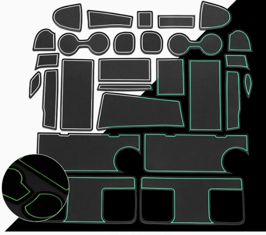 แผ่นรองแก้ว แผ่นรองช่องในรถ กันลื่น Nissan SERENA e-POWER นิสสันเซเรน่า MPV