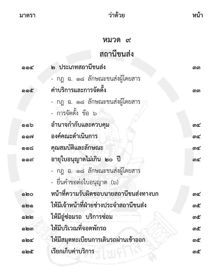 พระราชบัญญัติการขนส่งทางบก เชิงอธิบาย ปรับปรุงใหม่