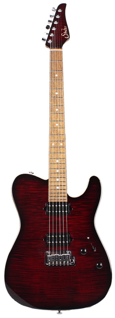 Suhr Select Modern T - Flamed Maple, Chili Pepper Red