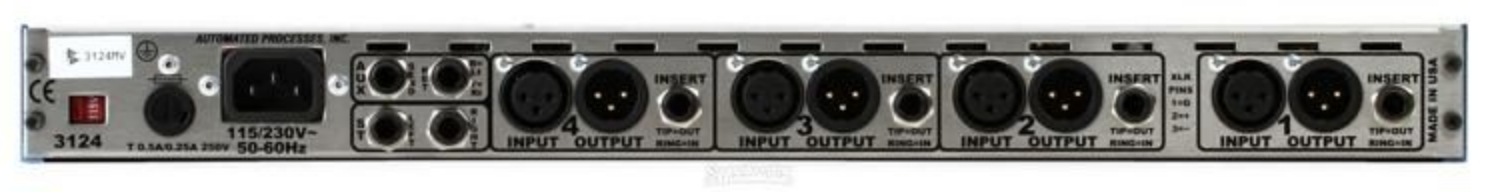 API 3124MV Discrete 4-channel Mic/Line/Instrument Preamp