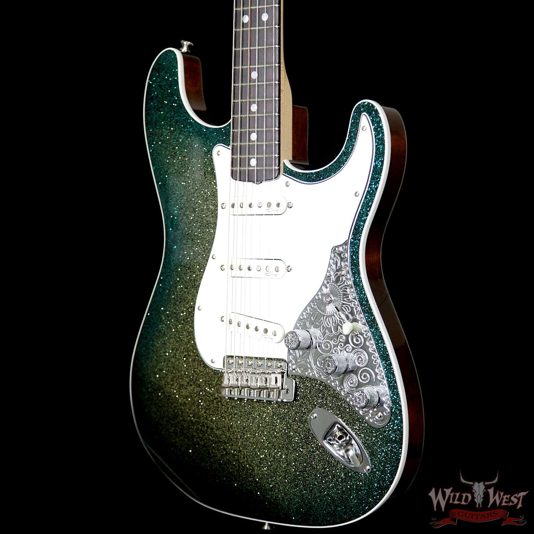 Fender Custom Shop Mark Kendrick Founders Design Stratocaster - Golden Teal Sparkle Burst