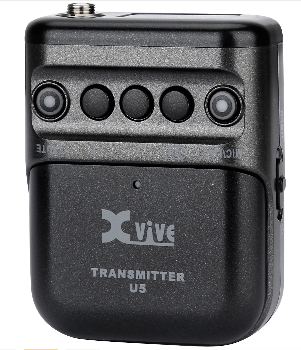 XVive U5 Dual-Channel Wireless System for Lavalier Microphone and Audio Devices Black