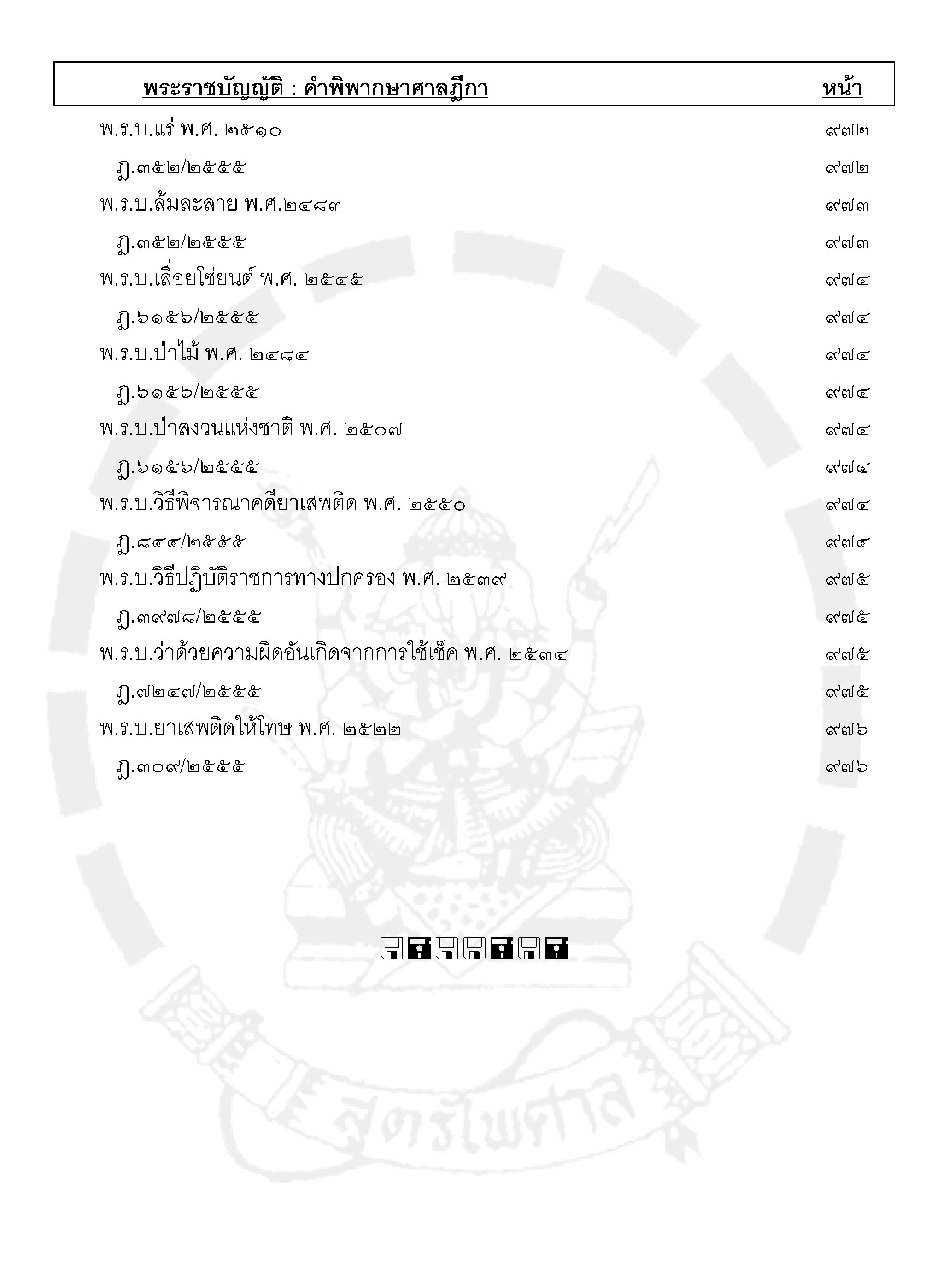 ฎีกาใหม่ พ.ร.บ.ต่างๆ เรียงมาตรา พ.ศ.๒๕๔๘ - ๒๕๕๕ (5K 02)