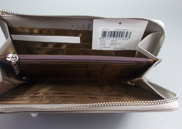 กระเป๋าสตางค์ ELLE เทา ใหม่ แท้