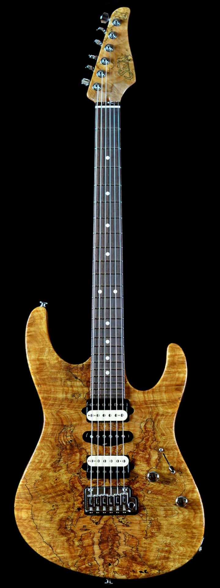 Suhr Modern Spalted Maple Natural Gloss 16 Inch Radius