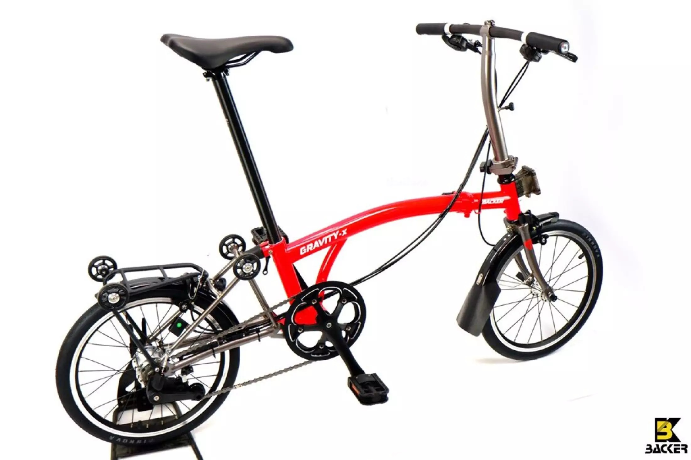 รถพับแบบบรอมตั๊น BACKER รุ่น Gravity-X 6 สปีด แฮนด์ตรง