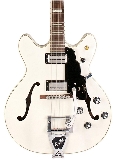 Guild Starfire V Semi-Hollowbody Electric Guitar - White