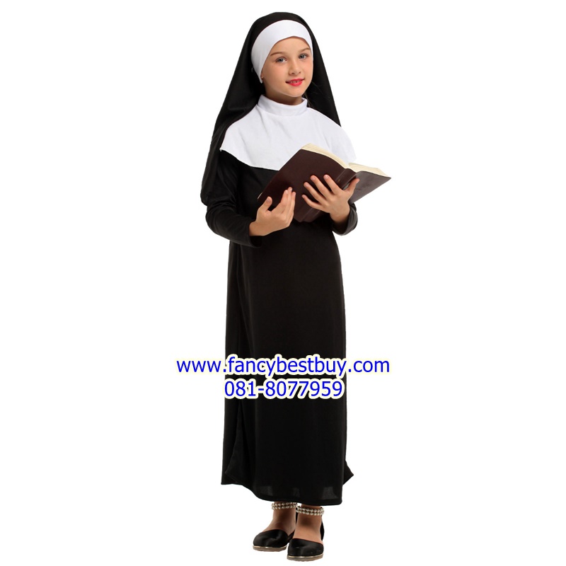 ชุดแม่ชี Nun Girl ชุดแฟนซี ขนาด M, L, XL