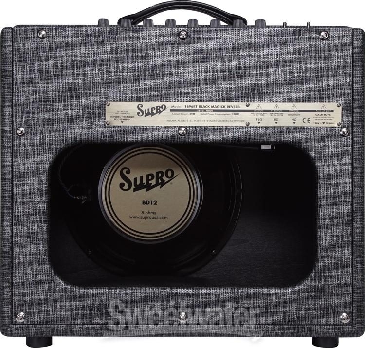 Supro 169RT Black Magick Reverb 25-watt 1x12 inch Tube Combo
