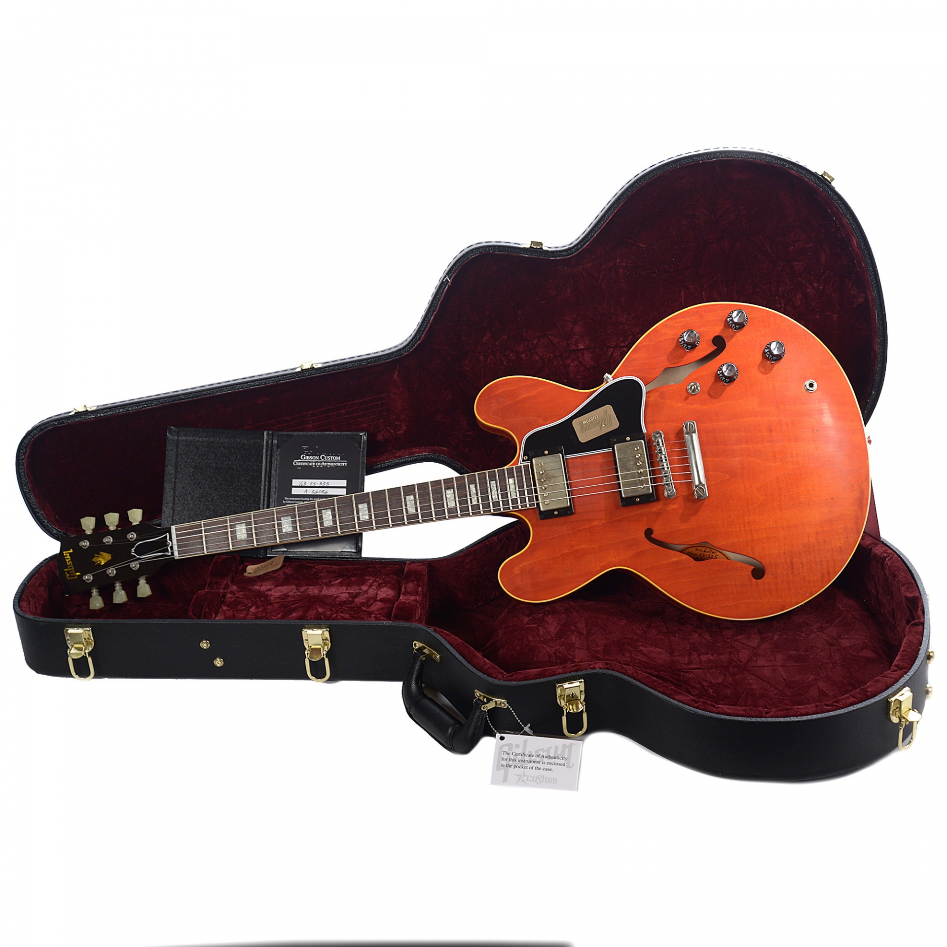 Gibson Custom Shop 1963 ES-335 Plain Antique Ruby Lightly Aged No.A36086