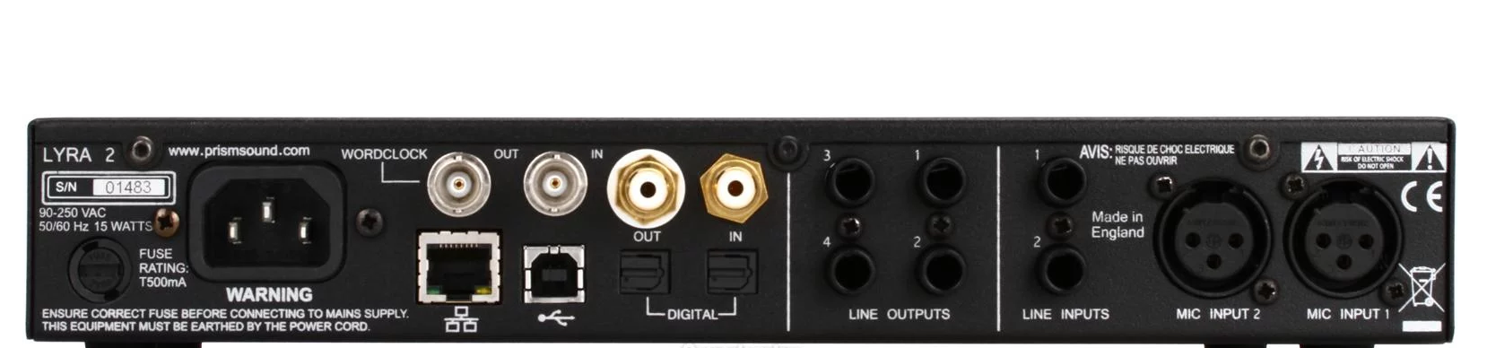 Prism Sound Lyra 2 2 x 4 USB Audio Interface