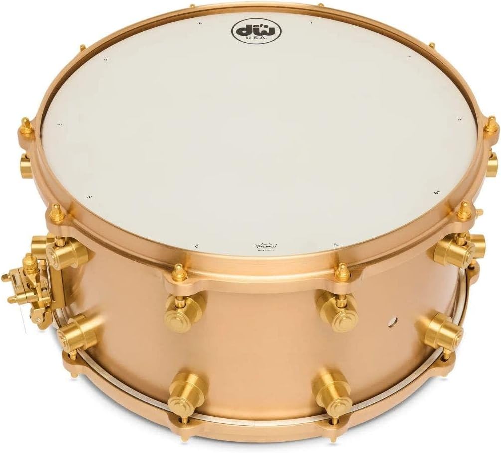 DW True Cast Bronze Snare Drum - 7 inches x 14 inches