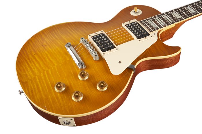 Gibson Custom Les Paul Reissue 1959 Murphy Electric Guitar Aged Sunburst with Brown Back
