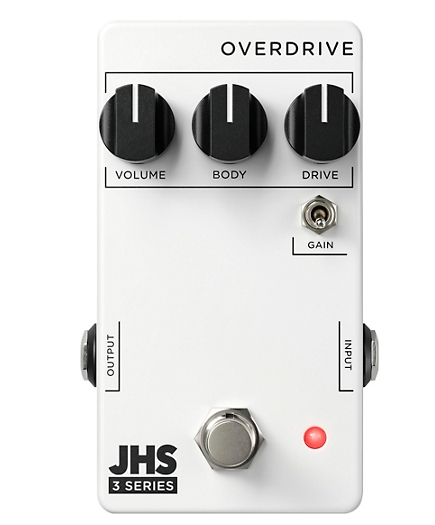 JHS Pedals 3 Series Overdrive Effects Pedal White