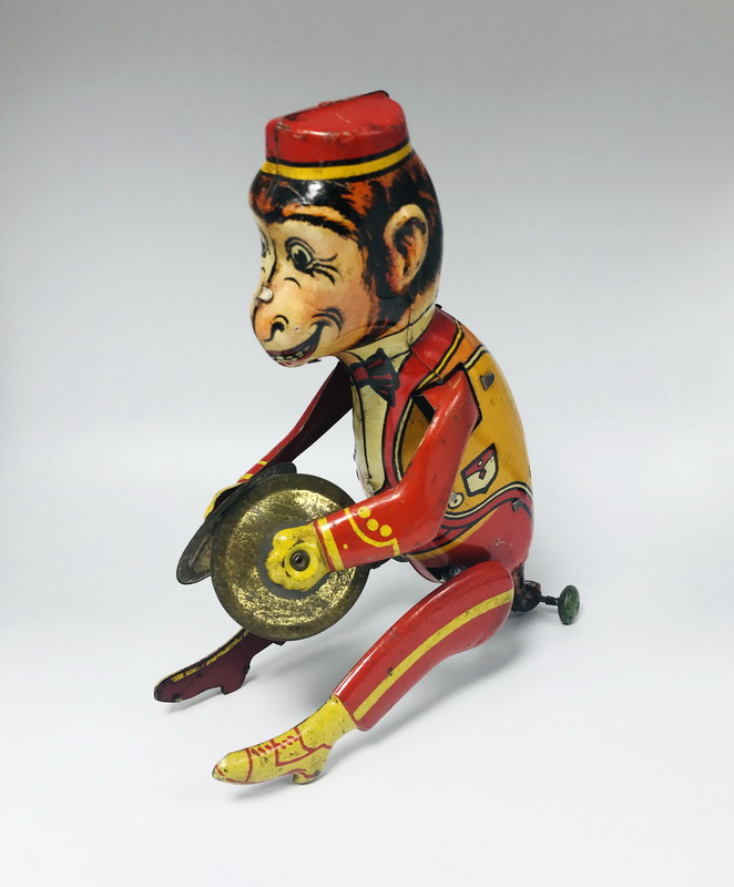 30s Marx Hoppo The Monkey Cymbals Tin Toy