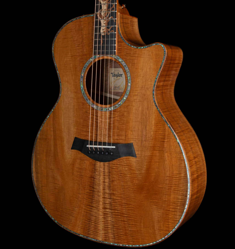 Taylor Custom Grand Auditorium Acoustic-Electric Hawaiian Koa Top and Body