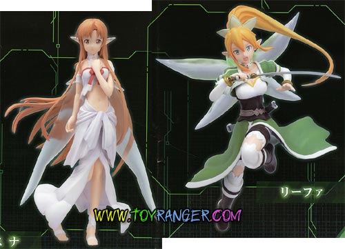 HG Figure Sword Art Online "Fairy Dance" Asuna & Leafa Lot JP (แท้)