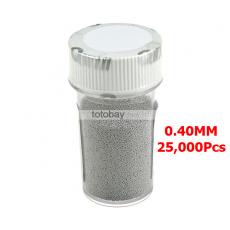 ตะกั่วเม็ด Solder Ball 0.4mm/25,000pcs หลอดเล็ก