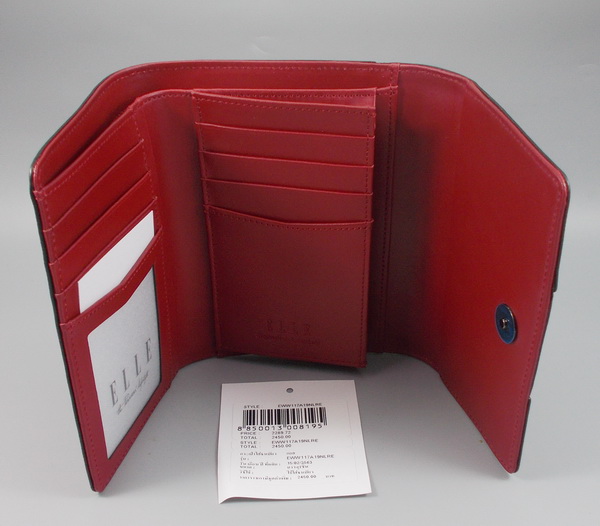 กระเป๋าสตางค์ ELLE แดง ใหม่ แท้