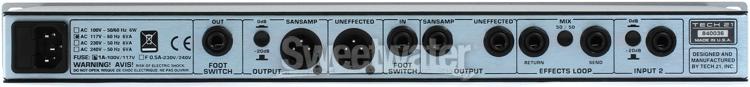 Tech 21 SansAmp VT Bass Rackmount Preamp