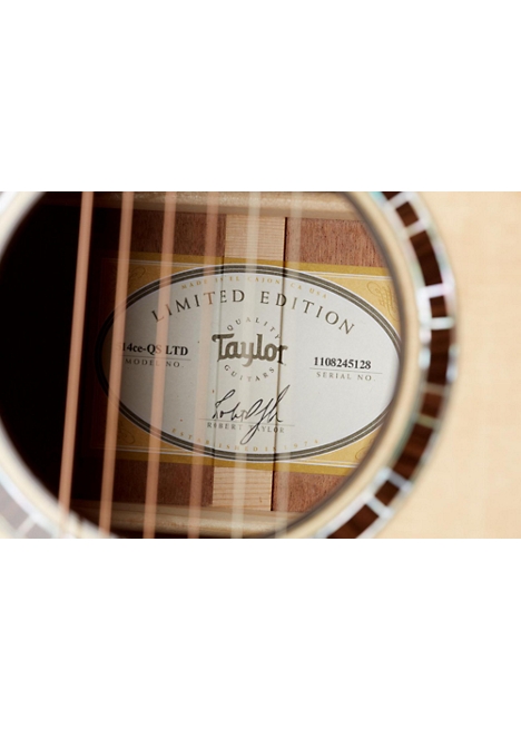 Taylor Limited Edition 514ce Quilted Sapele Grand Auditorium Florentine Cutaway Acoustic-Electric Guitar - Brown Stain