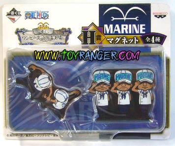 แม่เหล็กติดตู้เย็นทหารเรือวันพีซ ชุดงานจับฉลาก One Piece VS Navy (แท้)