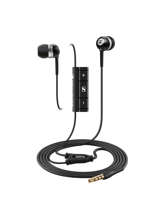 Sennheiser MM 70i In-Ear Stereo Headphones w/ Microphone Black