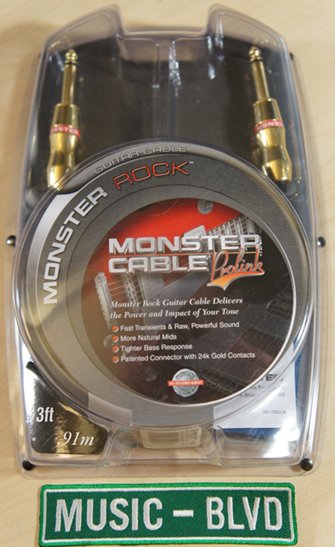 Monster Cable Monster Rock 1/4 inch Straight Instrument Cable