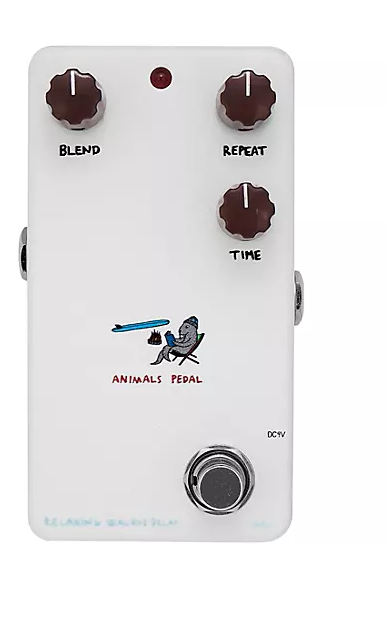 Animals Pedal Relaxing Walrus Delay V2 Effects Pedal White