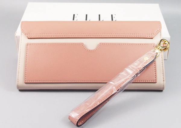 กระเป๋าสตางค์ ELLE เบจทูโทน มีหู ใหม่ แท้