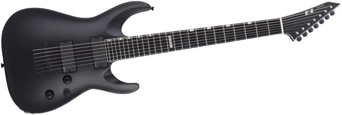 ESP E-II Horizon 7 String Electric Guitar Black Satin