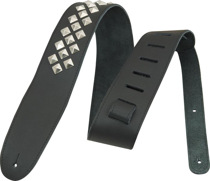 Planet Waves Leather Guitar Strap with Diamond Studs