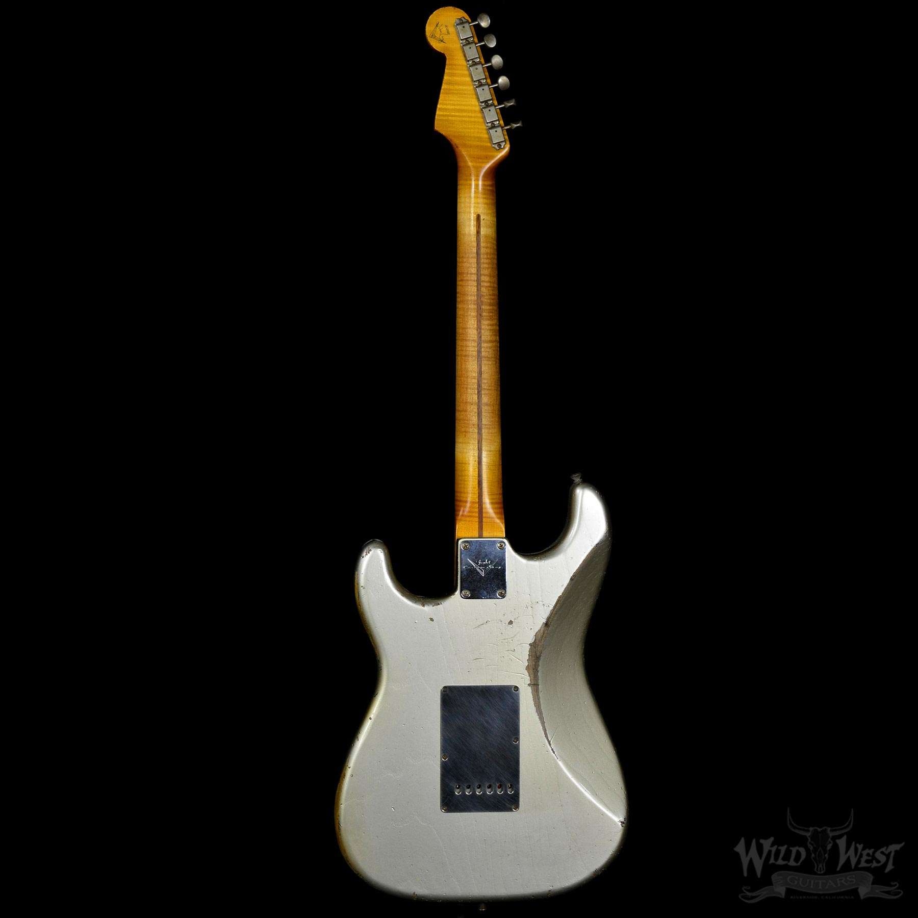 Fender Custom Shop Masterbuilt 1956 Heavy Relic Inca Silver Silver Black Stratocaster by John Cruz