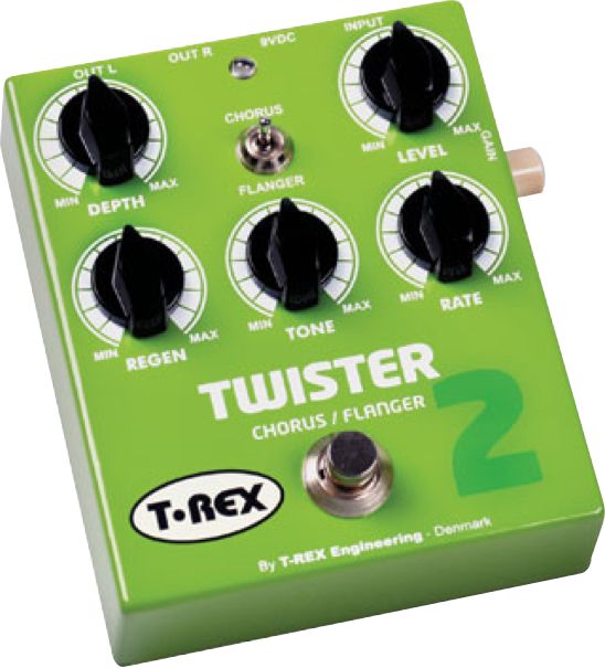 T-Rex Engineering Twister 2 Stereo Chorus and Flanger Guitar Effects Pedal