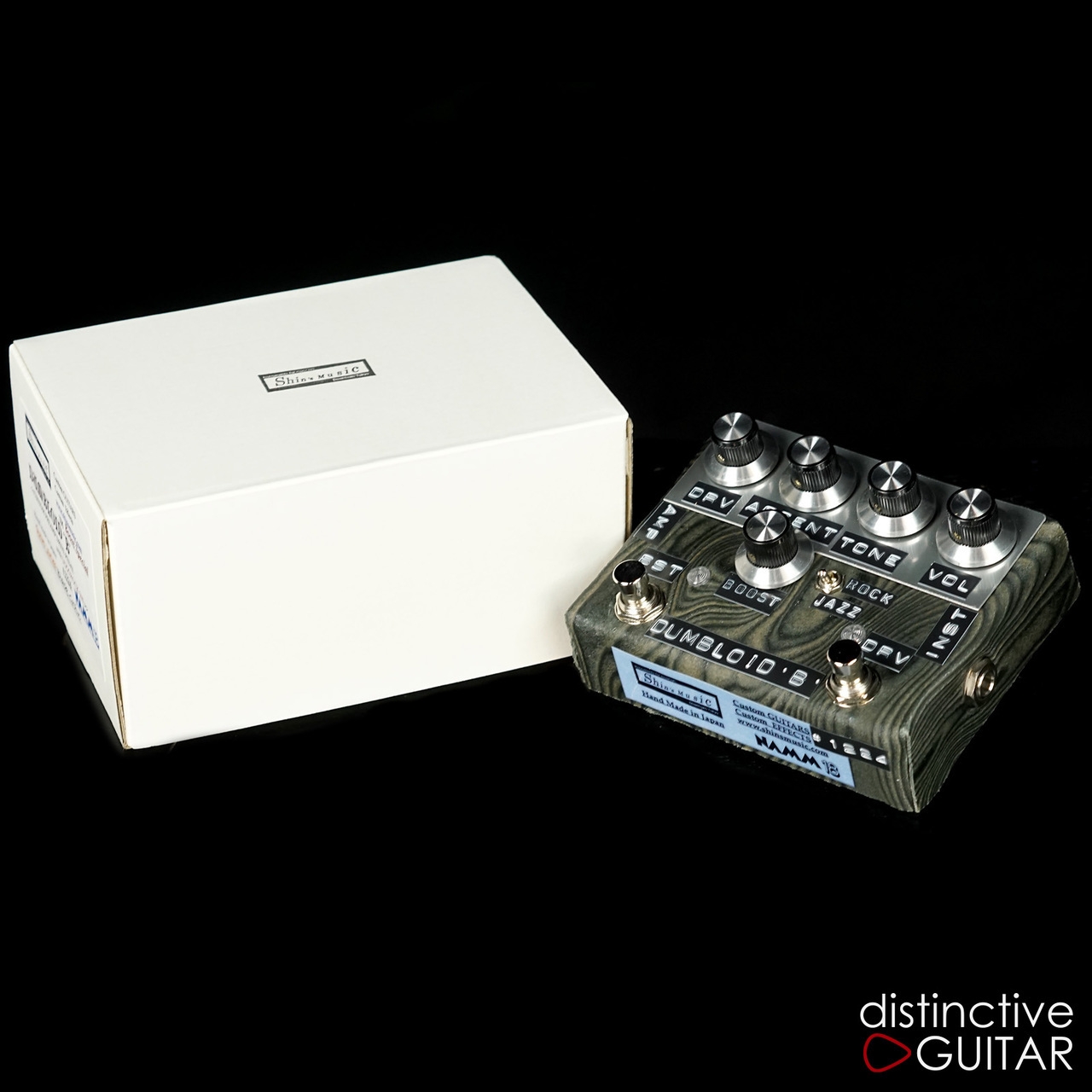 Shins Music Dumbloid Special Boost Overdrive Pedal Sukimo Leather Black Grain No.1224