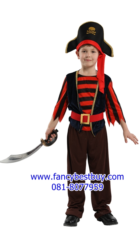 ชุดโจรสลัด ชุดแฟนซีเด็กโจรสลัด Pirate Boy มีขนาด XL