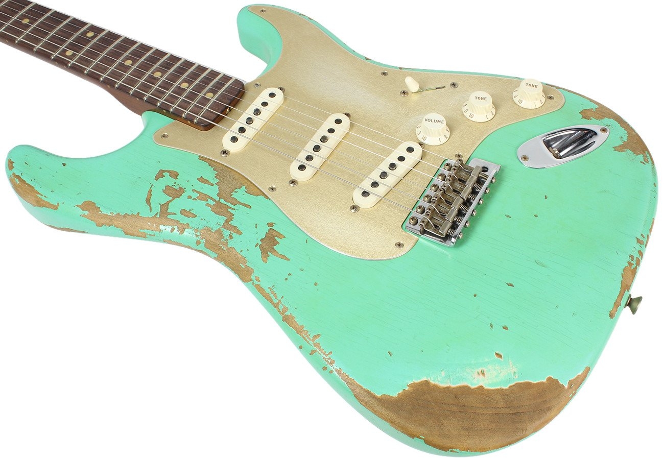 Fender Custom Shop 1959 Heavy Relic Stratocaster - Aged Sea Foam Green - NAMM
