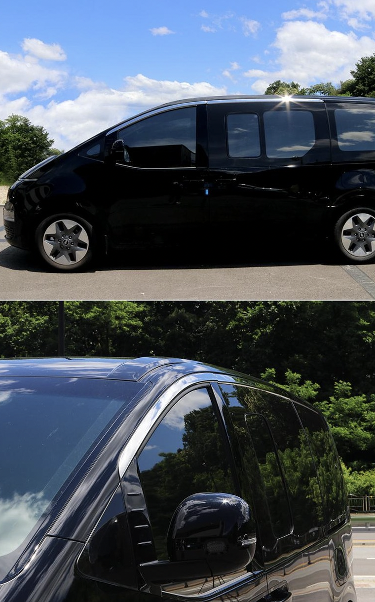 ขอบอะลูมิเนียมแต่งกระจก Hyundai STARIA