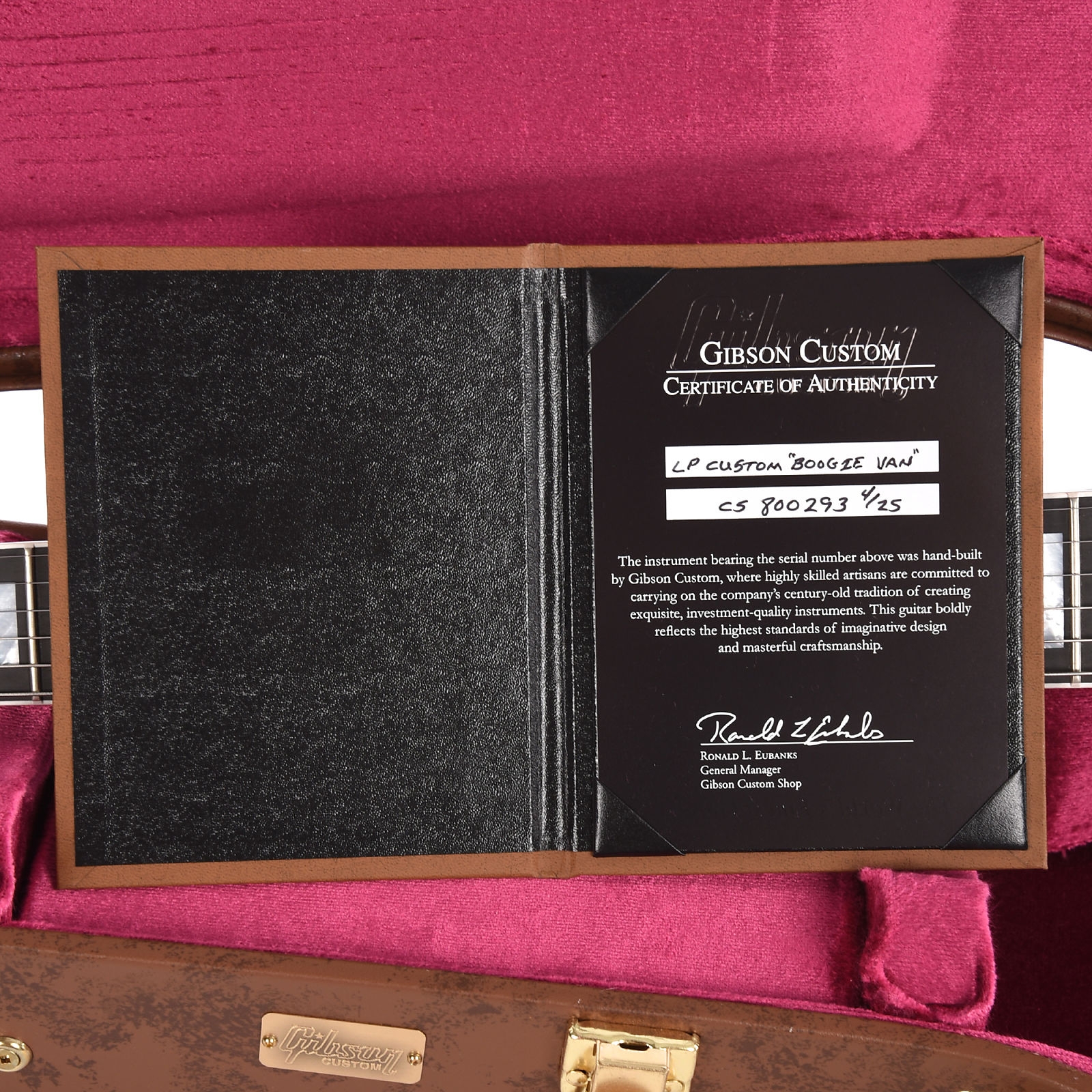 Gibson Custom Shop Les Paul Custom Boogie Van A Squad