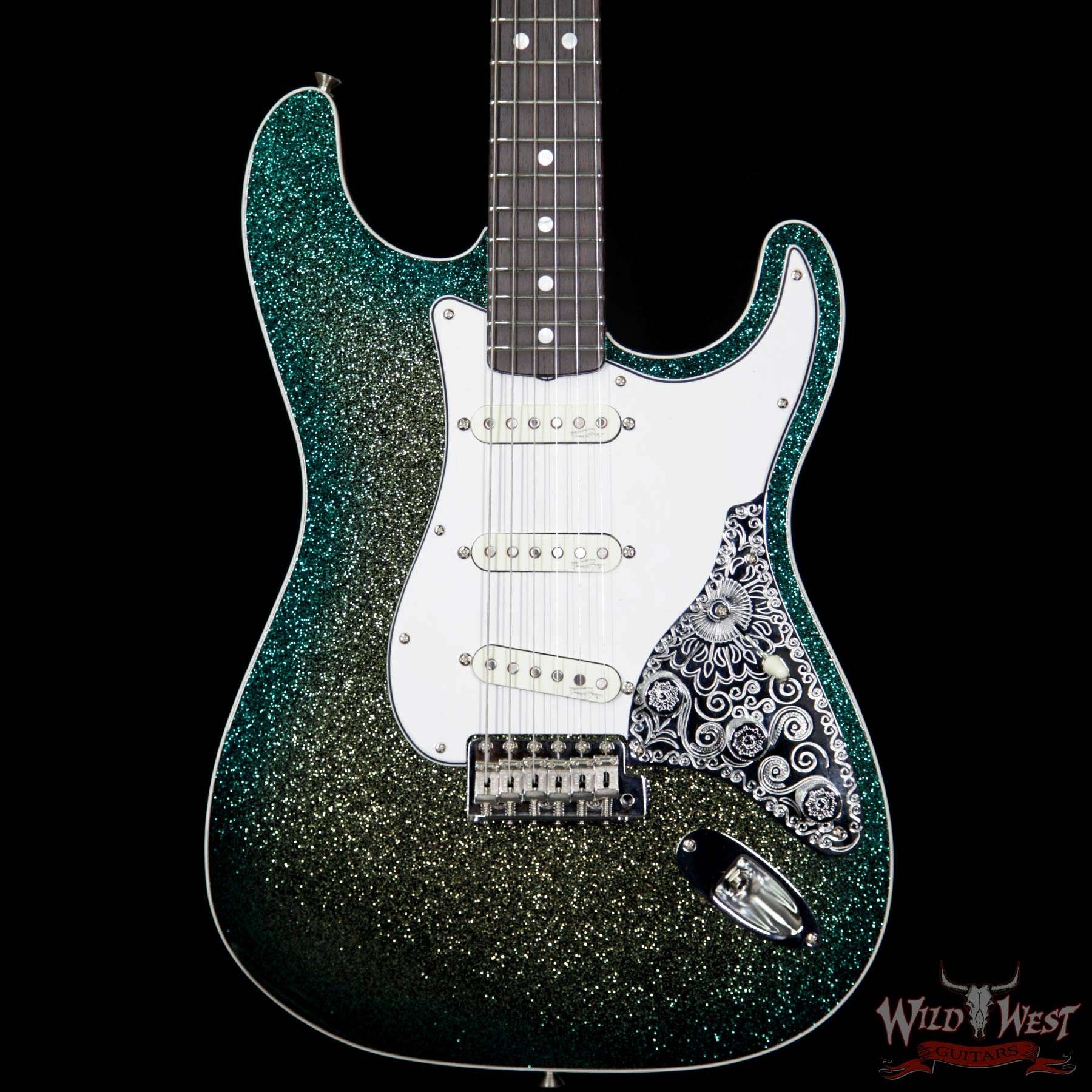 Fender Custom Shop Mark Kendrick Founders Design Stratocaster - Golden Teal Sparkle Burst