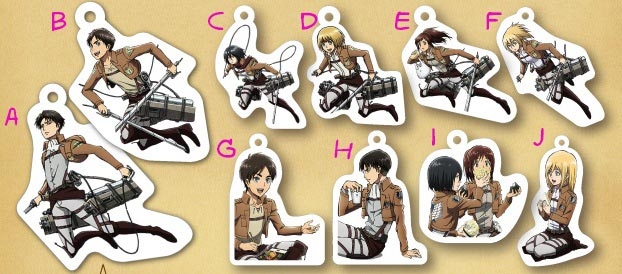 พวงกุญแจ Attack on Titan 7-11Limited (1อัน,แท้)[E,H]