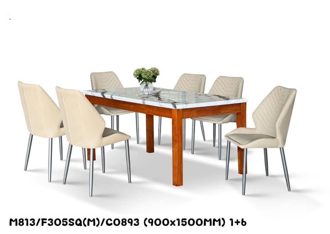 ชุดโต๊ะประชุม รุ่น M813/F3055SQ ,โต๊ะทำงาน,โต๊ะสัมมนา,โต๊ะพร้อมเก้าอี้ 6 ตัว ,ชุดโต๊ะเก้าอี้, โต๊ะประชุมเล็ก, โต๊ะอเนกประสงค์ โต๊ะไม้สั่งผลิตในไทย 7-15วัน