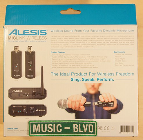 Alesis MicLink Wireless Digital Wireless Microphone Adapter